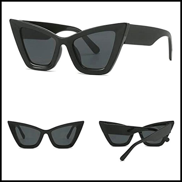 Plastic Frame Cat Eye Sunglasses UV400 Protection Unisex Design